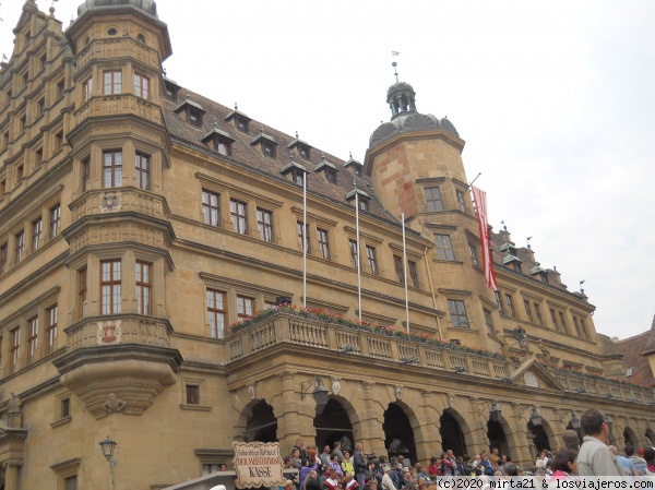 AYUNTAMIENTO DE ROTHEMBURG OB DER TAUBER
FRENTE DEL AYUNTAMIENTO DE ROTHEMBURG OB DER TAUBER
