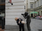 Estatua callejera El Paparazzi Bratislava
