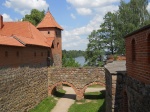 Castillo de Trakai y vista al lago