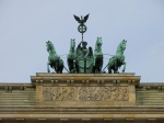 Detalle cuadriga con la diosa Victoria sobre la Puerta de Brandeburgo