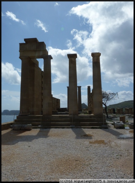 Templo de Atenea Lindia
Templo más importante de la Acrópolis de Lindos. Isla de Rodas
