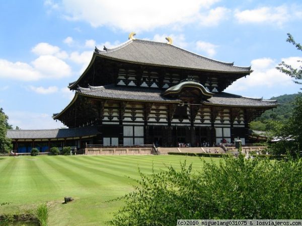 Templo Todaiji
Es el edificio de madera más grande del mundo
