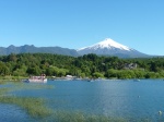 Volcán Villarrica
Volcán, Villarrica, visto, desde, lago