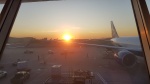 Atardecer desde el JFK Airport