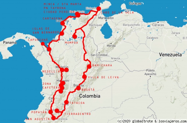 Itinerario Colombia
Itinerario Colombia
