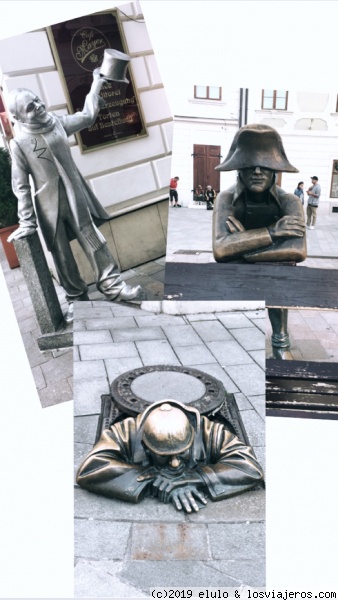 Esculturas callejeras
En el centro de Bratislava encontramos éstas y otras esculturas
