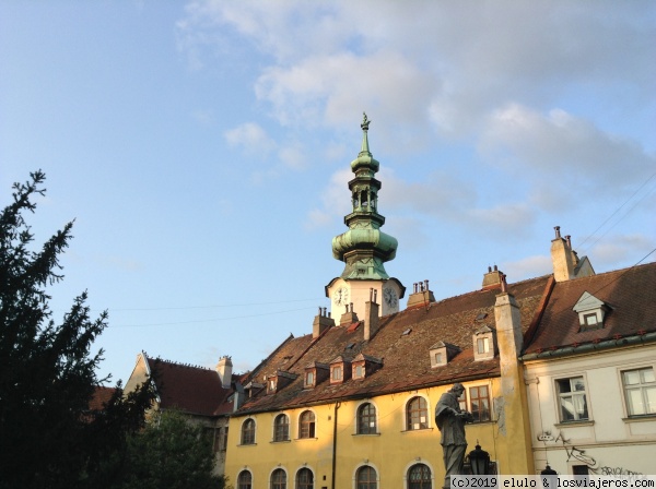 Entrada a la ciudad vieja
Cerca de la puerta de San Miguel, en Bratislava
