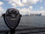 Vista de Manhattan
Vista, Manhattan, Skyline, Nueva, York, Liberty, Island, desde