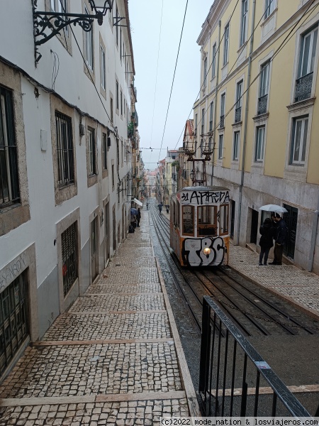 FUNICULAR RUA DA BICA
FUNICULAR PARA SUBIR Y BAJAR LA INCLINADA RUA DA BICA
