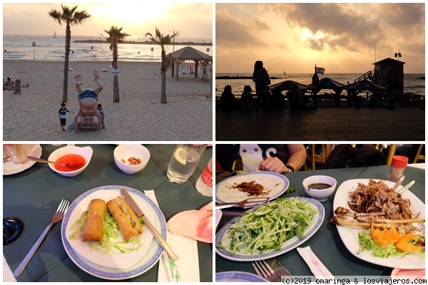 Playas de Tel Aviv y Restaurante Chino
.
