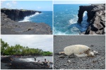 Arco de lava y playa de Puunaluu