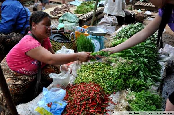 Vendedora Verduras
La esencia de Laos: chile picante y hierbas aromáticas
