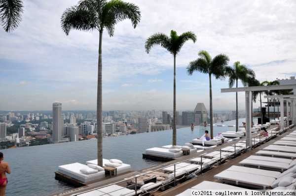 Sky Park
Sky Park en el edificio Marina Bay Sands. Una piscina muy especial.
