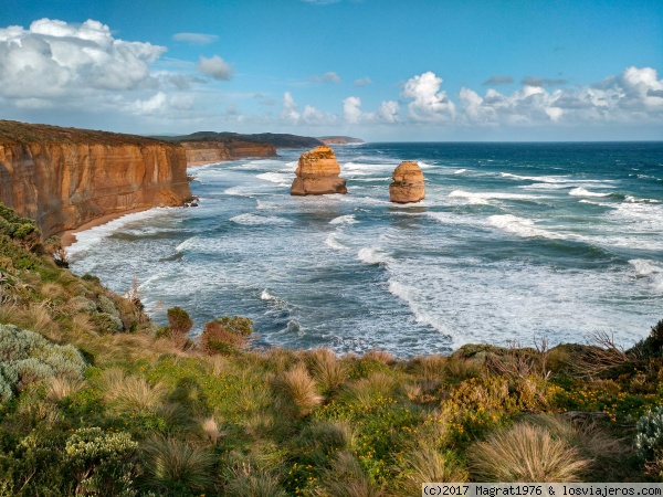 Great Ocean Road, Australia
Formaciones rocosas cercanas a los 12 apóstoles, Great Ocean Road, Australia.
