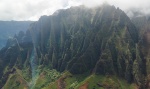 Costa de Napali desde el aire, isla de Kauai