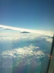 Extremo isla norte de New Zealand desde el aire