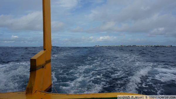 Malé desde el mar
Vista de Malé desde el ferry a Maafushi
