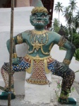 Guardián del Wat Aham, Luang Prabang