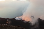 Cráter de Stromboli
Cráter, Stromboli, Comienzo, erupción, cráter