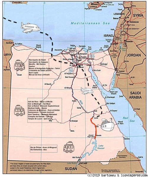 Ruta basica: una primera vez
Descripcion de los lugares basicos para ver en una primera vez viajando a Egipto.
