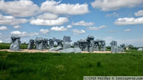 Carhenge
Carhenge, unas esculturas con coches que imitan Stonehenge. Alliance, Nebraska
