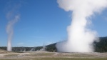 Doble erupción en Yellowstone
Doble, Yellowstone, Erupción, Faithful, Beehive, erupción, geysers