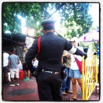 Policia en zona de Kao San