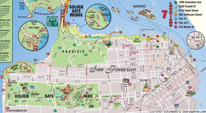 Foro de Mapas: Mapa Turístico de San Francisco