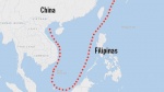 Mapa China y Filipinas