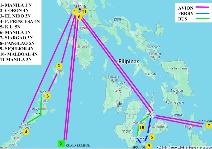 Filipinas por libre (con un poco Malasia), en oct/nov 2023 - Blogs de Filipinas - Introducción (1)