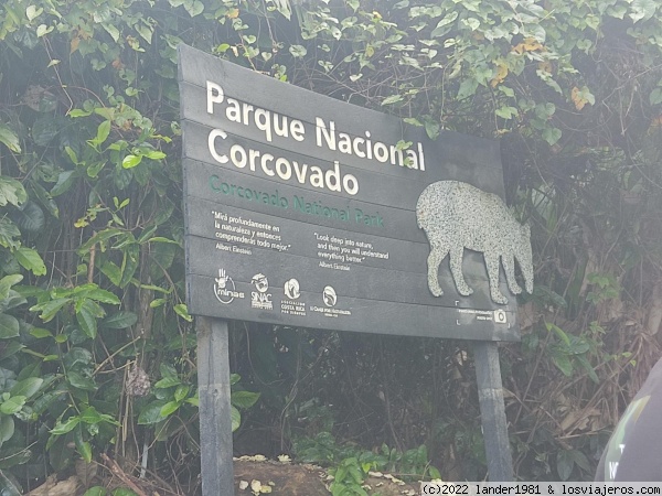 Entrada al parque nacional de Corcovado
Entrada al parque nacional de Corcovado
