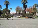 plaza de armas en Arequipa