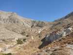 Camino hacia la antigua Thera en Santorini