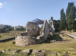 Restos de la basílica cristiana de Palaiopolis en Corfu