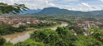 Vista del pueblo de Luang Prabang desde Phousi hill