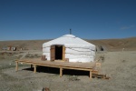 La yurta turística en Altai