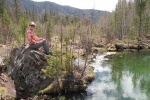 Cerca del lago azul en Altai
Cerca, Altai, lago, azul