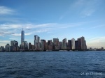 Skyline NYC atardecer
Skyline, Desde, Downtown, atardecer, barco, viendo