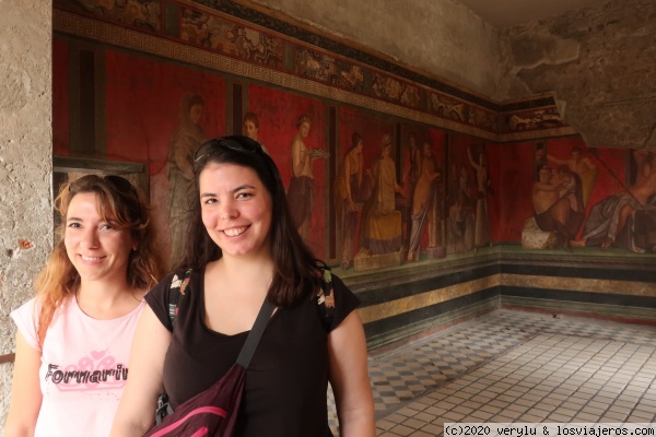 Villa del Misterio- Pompeya
PArte de los frescos de la Villa del Misterio. Pompeya
