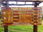 Letrero al Fiz Roy