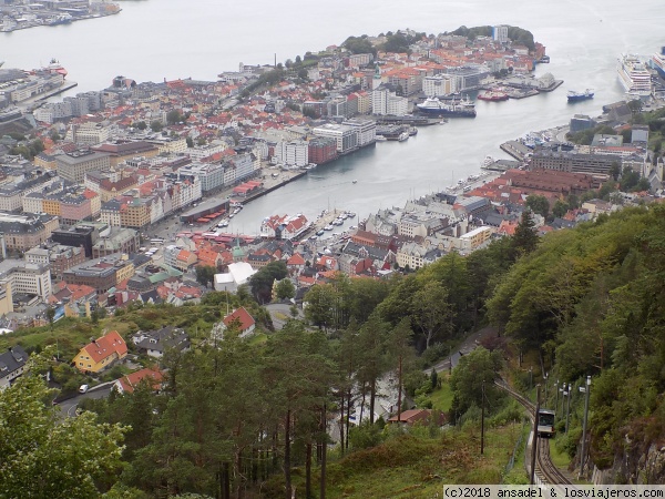 Bergen
Vista del fiordo de Bergen desde el monte Floyen
