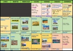 Planing de nuestro itinerario
Planing, nuestro, itinerario, calendario, día, principales, visitas, excursiones, reflejadas