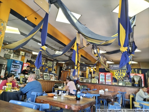 ¿Se nota de qué equipo son es este bar ?
Un bar para forofos del Boca Juniors
