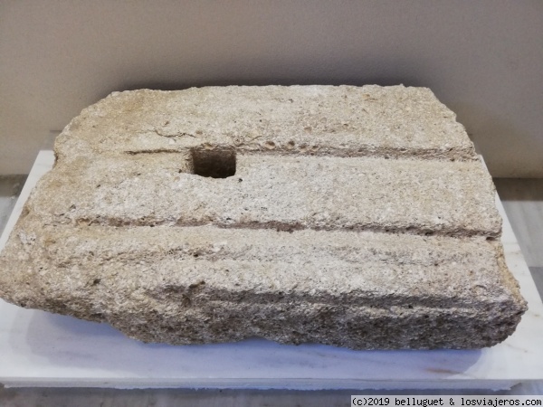 Marcas de salida en las carreras
Museo Olimpico de Atenas
