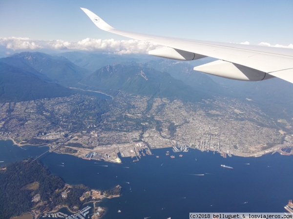 Llegando a Vancouver
Antes de aterrizar ya te enamoras de Vancouver
