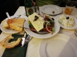 Cena típica en Scholarchio