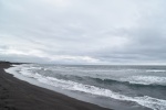 playa de arena volcánica de Khalaktursky