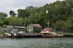 Embarcaciones antiguas en el puerto