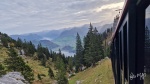 Vistas desde tren cremallera del Pilatus, Suiza