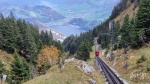 Vistas desde tren cremallera del Pilatus, Suiza